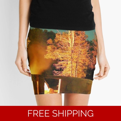 Mini Skirt Le Studio Fire in the Sky Sept 2019